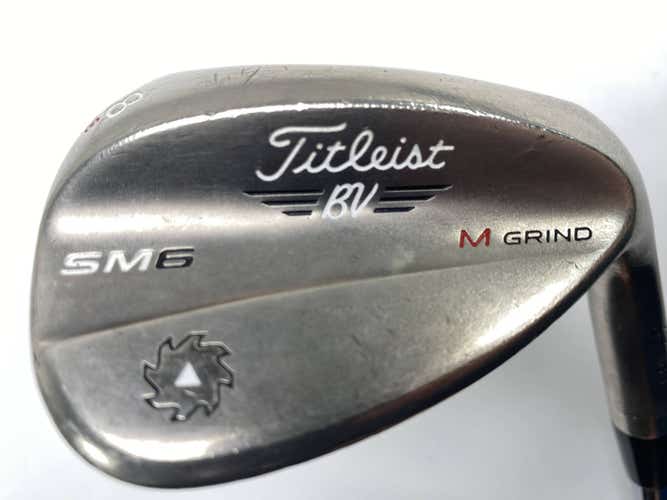 Titleist Vokey SM6 Steel Grey Wedge 58* 8 Bounce M-Grind Wedge Steel Mens RH