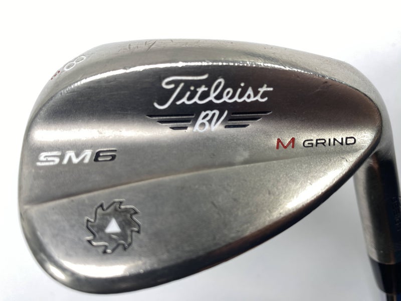 Titleist Vokey SM6 Steel Grey Wedge 58* 8 Bounce M-Grind Wedge Steel Mens RH