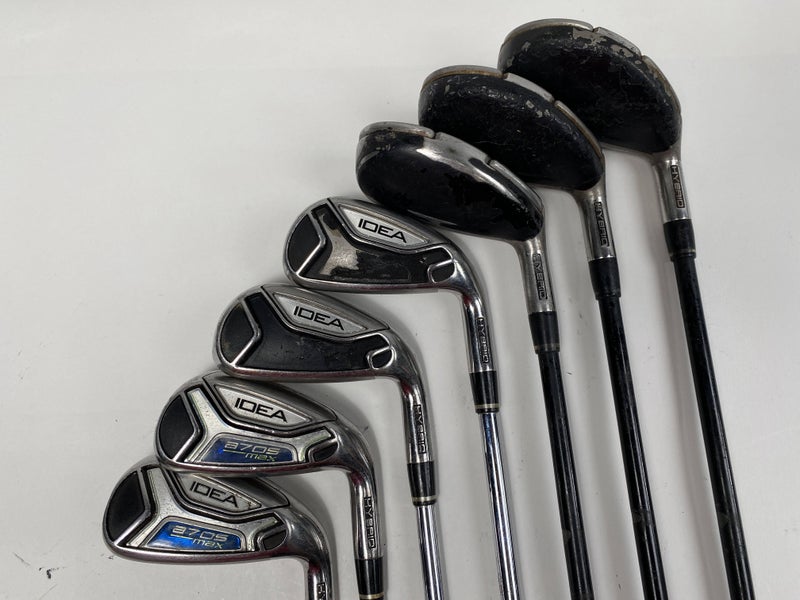 Adams Idea A7 OS Iron Set 4HY-6HY+7- PW Regular Graphite & Steel Mens RH