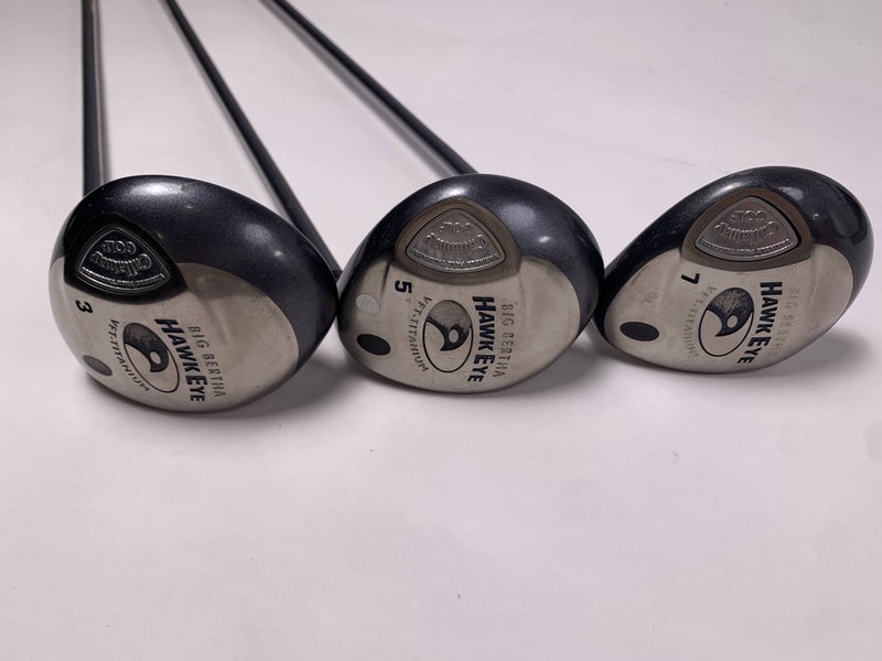 Callaway Hawkeye VFT Wood Set 3 5 7 | 15* 18* 21* Big Bertha Gems 50 Ladies RH