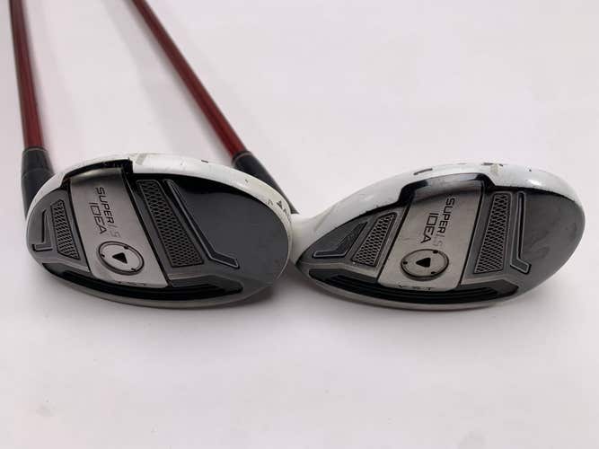 Adams Idea Super LS 3 & 4 Hybrid Set 19* 22* Mitsubishi Rayon Bassara Mens RH