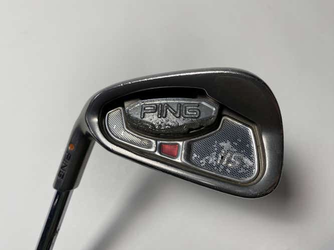 Ping i15 Single 6 Iron Orange Dot 2* Flat AWT Stiff Steel Mens LH