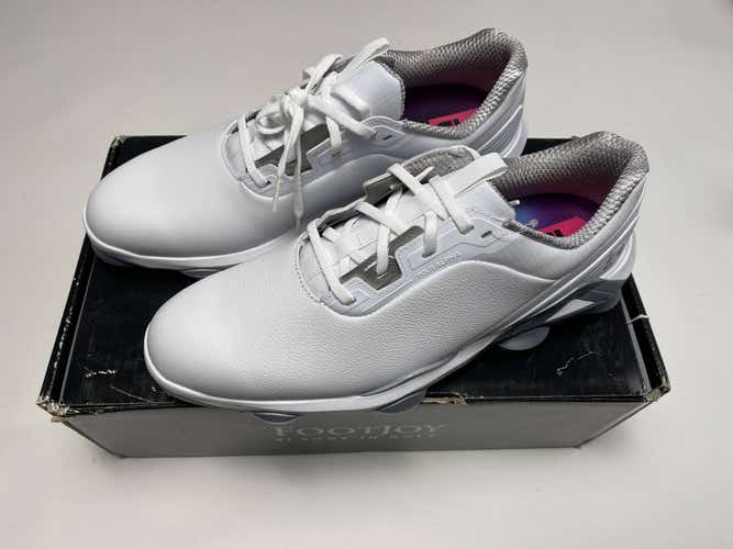 FootJoy Tour Alpha Golf Shoes White Gray Men's SZ 11 NArrow (55543)