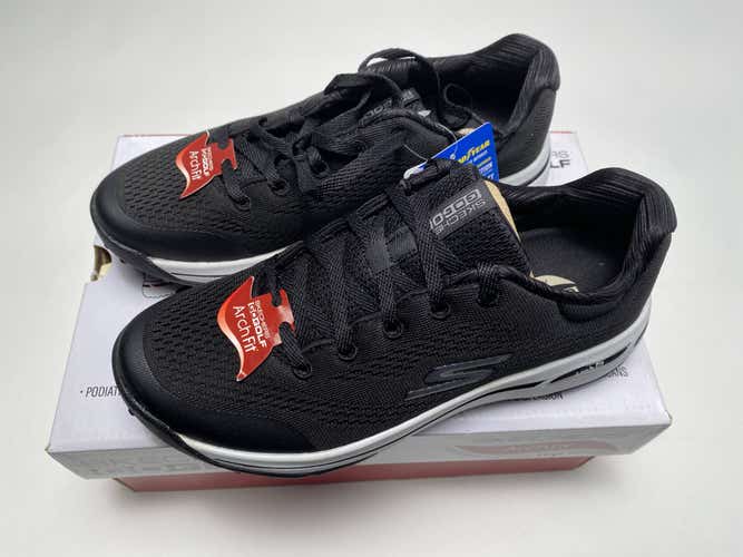 Skechers Go Golf Arch Fit Balance Golf Shoes Black Women's SZ 6 (123006)