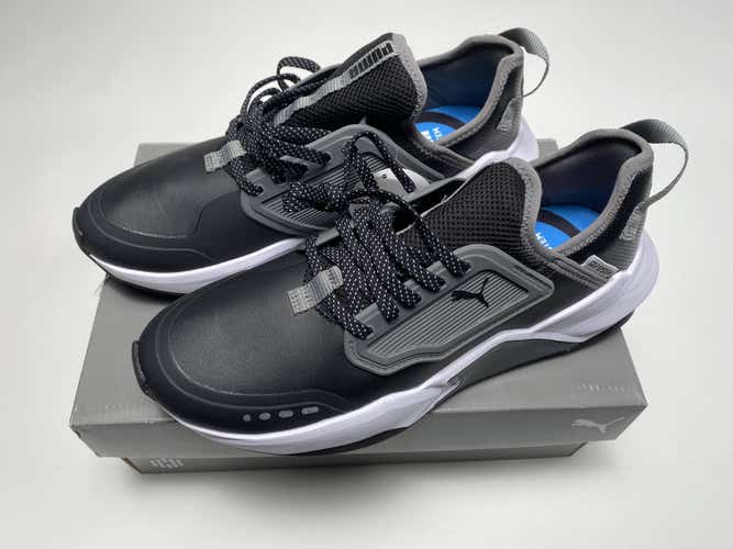Puma GS.One Golf Shoes Black Gray Men's SZ 8.5 (195405 02)
