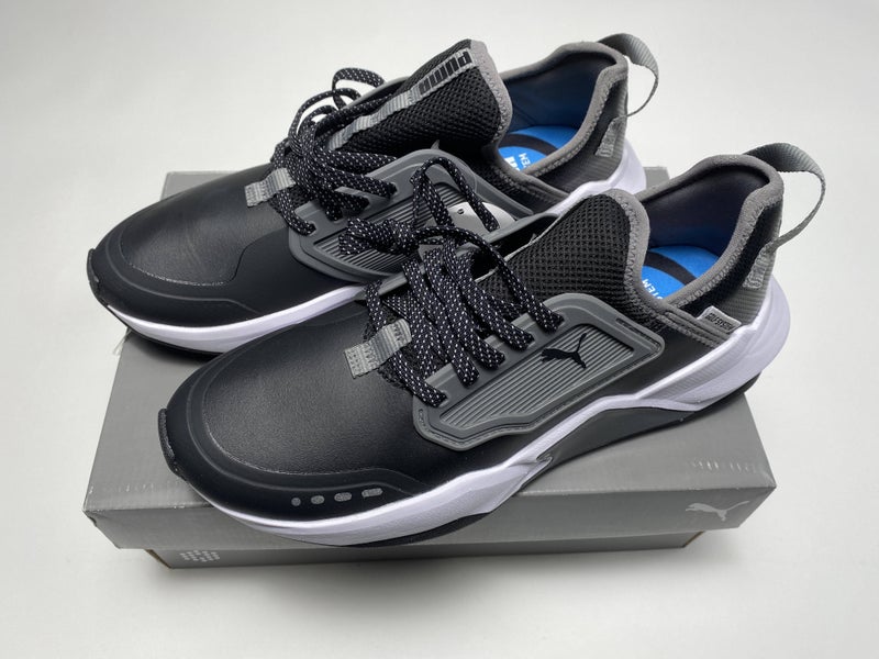 Puma GS.One Golf Shoes Black Gray Men's SZ 8.5 (195405 02)