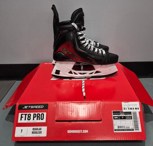 2025 CCM JetSpeed FT8 Pro Hockey Skates Regular Width 7 (New)