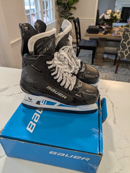 Bauer Supreme Shadow Hockey Skates 6.5 Fit 3 With Upgraded Steel