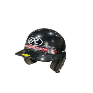 Used Rawlings BASEBALL Batting Helmet No Mask Black One Size 11834-S000043106