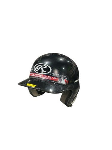 Used Rawlings BASEBALL Batting Helmet No Mask Black One Size 11834-S000043106