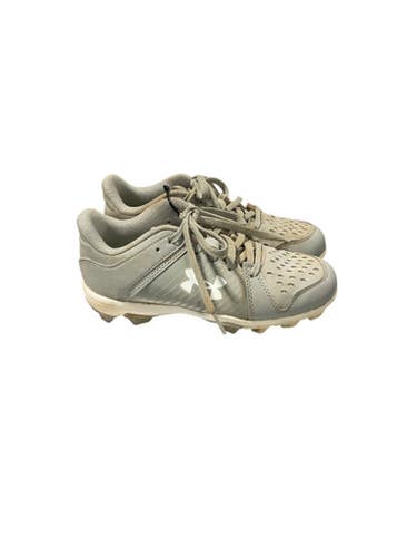 Used Under Armour LEAD OFF BB/SB Cleats Grey Junior 03 11834-S000043103
