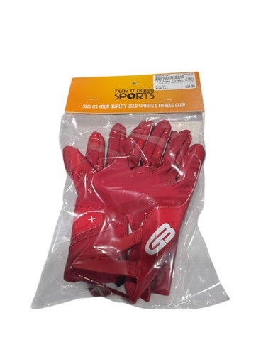 Used GRIP BOOST FOOTBALL GLOVES FB Gloves Red LG 11834-S000043048
