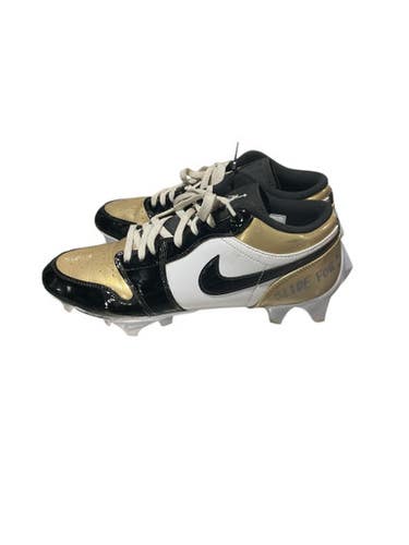 Used Nike Adult FB Cleats Black And Gold Senior 10 11834-S000043046