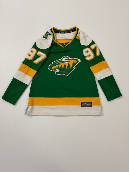 Used Womens Small Fanatics Minnesota Wild Kirill Kaprizov #97 Alternate Breakaway Jersey