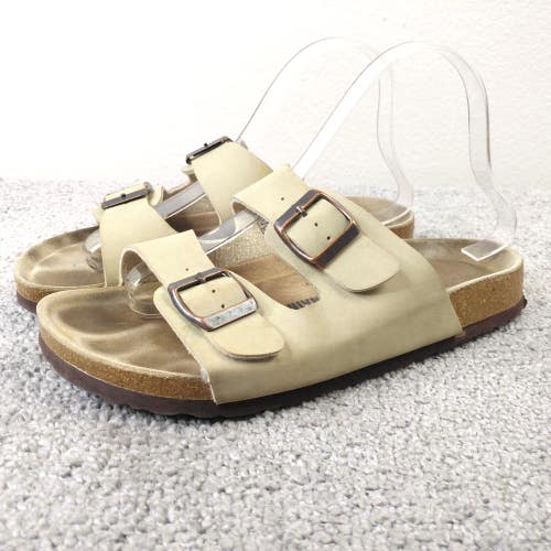 Cushionaire Sandals Womens Size 9 Shoes Lane Cork Footbed Tan Beige