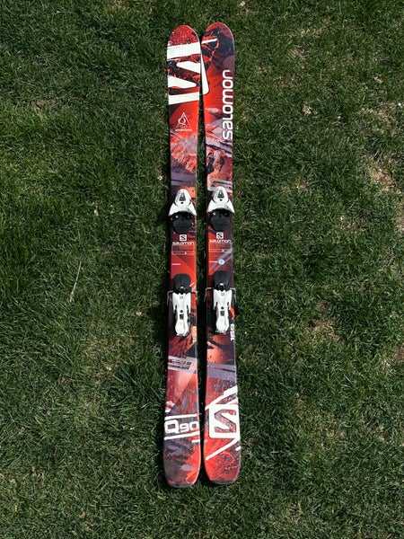 Unisex Salomon 169cm All Mountain Q90 Skis With Bindings Max Din 12 (Used)
