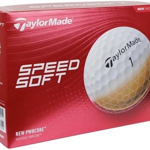 Taylor Made SpeedSoft Golf Balls (White, 12pk) 1dz 2024 NEW