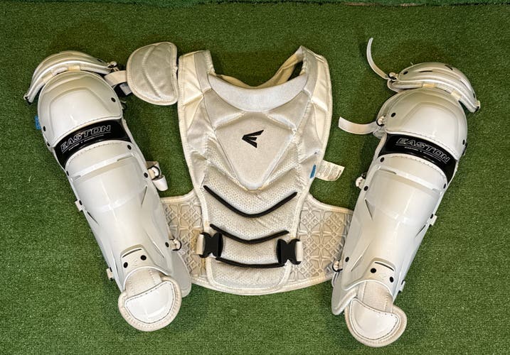 Easton White Medium Jen Schro The Very Best Catcher’s Combo (Chest/Legs only) (New)