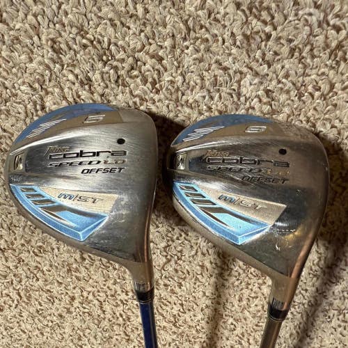 Women's Cobra Speed LD Offset Right Handed 5 & 9 Wood Set w/ Tour AD Shaft