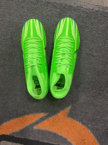 Used Nike ZOOM SUPERFLY 9 ACADEMY MDS Soccer Cleats Neon Green Senior 9 11614-S000225939
