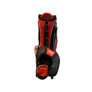 Used Wilson BLACK AND RED STAND BAG Mens Stand Bag Black 11706-S000368058