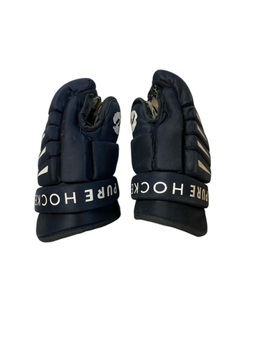 Used USA PURE BLACK GLOVES Youth Gloves Black 10" 11706-S000368003