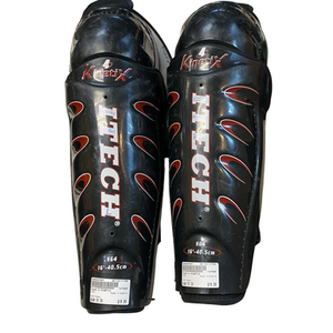 Used Itech 4 KINETIX Senior Shin Guards Black 16" 11706-S000367857
