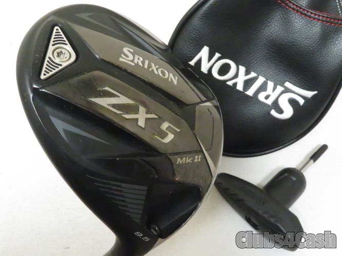 Srixon ZX5 MKII Driver 9.5 HZRDUS Black 60g 6.0 Stiff Flex +Cover