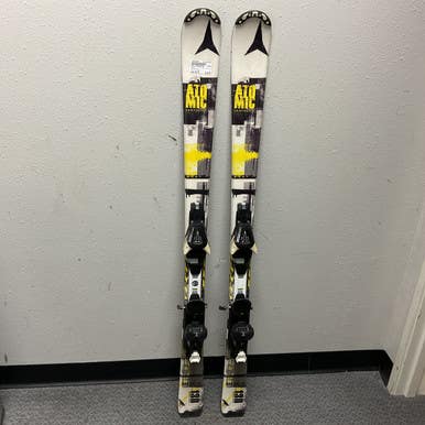 Used Atomic VANTAGE JR Boys DH Ski/Binding White/Black/Yellow 130 cm 11855-S000195185