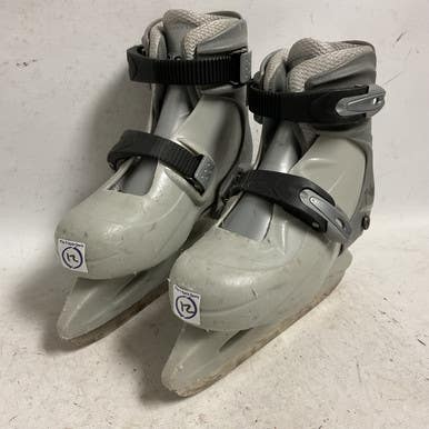 Used CCM TYKE 12-1 Youth Hockey Skate Grey Youth 12.0 11855-S000195188