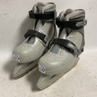 Used CCM TYKE 12-1 Youth Hockey Skate Grey Youth 12.0 11855-S000195188