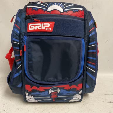 Used LEDGESTONE A-TS GRIP EQ Disc Golf Backpack Navy Blue 11855-S000195173
