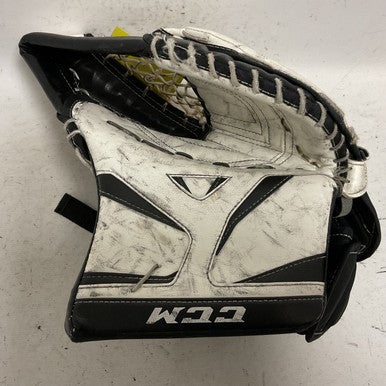 Used CCM REVOLUTION 577 Intermediate Goalie Catcher Black And White 11855-S000195166