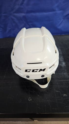 Small CCM Super Tacks X Helmet Pro Stock (Used) White