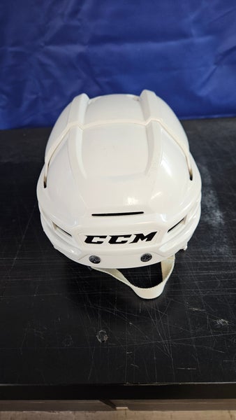 Small CCM Super Tacks X Helmet Pro Stock (Used) White