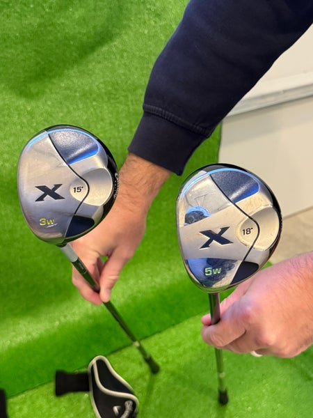 Men's Callaway X Left Hand Fairway Wood Regular Flex 3 and 5 Wood (Used)