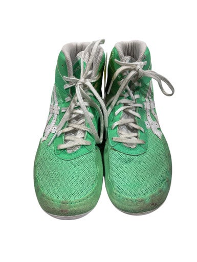 Used Asics Wrestling Shoes Green Senior 6 11847-S000031293