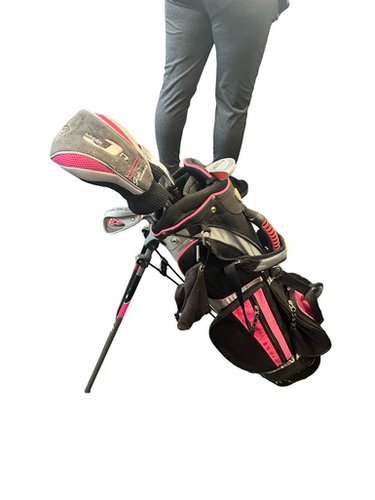 Used Walter Hagen HAGAN 6 PCS SET Jr Package Set RH Pink 6 Piece 11682-S000122417