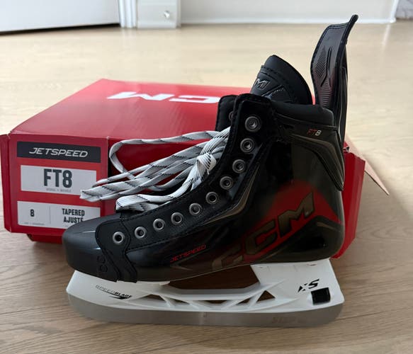 2025 CCM JetSpeed FT8 Hockey Skates Narrow Width 8 (New)