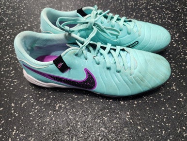 Used Nike TIEMPO Soccer Turf Shoes Teal Senior 9.5 11849-S000033051