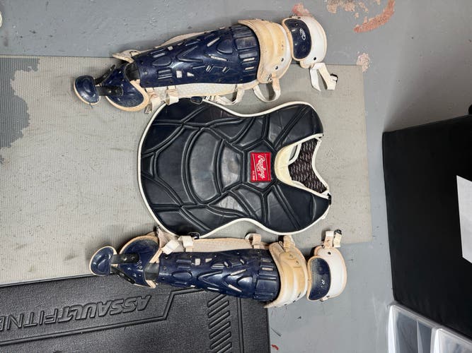 Rawlings Velo 2.0 Catcher's Set (Used) Pro issued 950x Chest Protector
