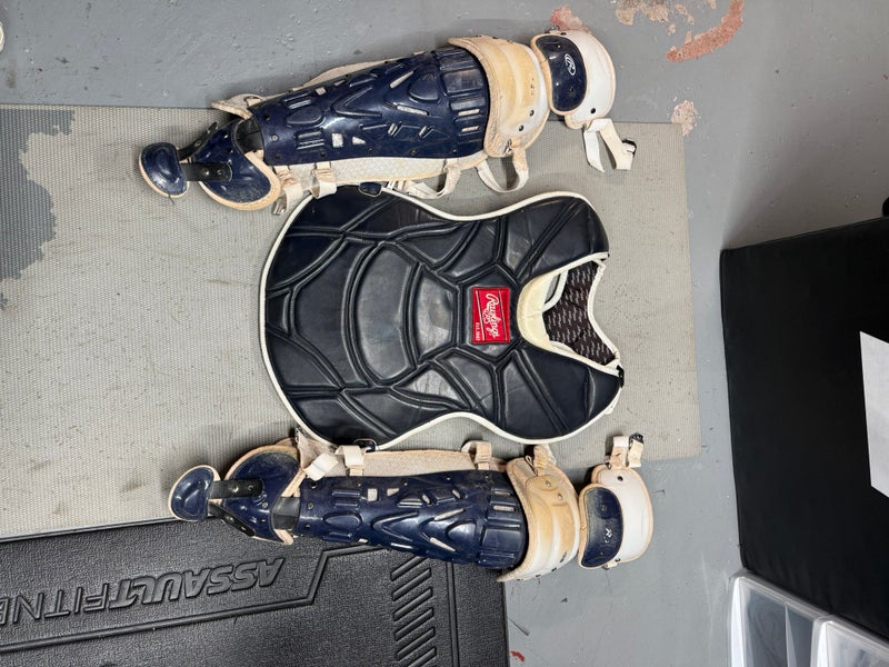 Rawlings Velo 2.0 Catcher's Set (Used) Pro issued 950x Chest Protector