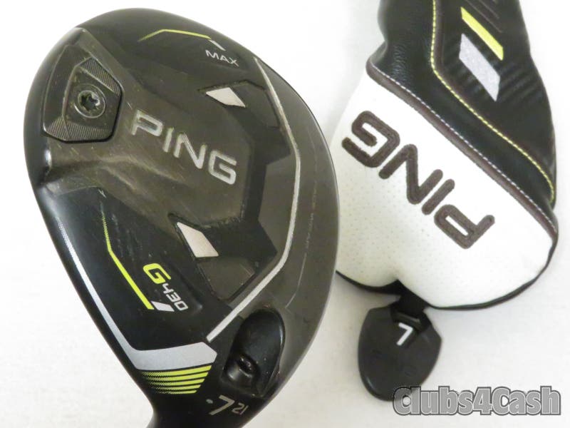 PING G430 Max Fairway 21 7 Wood TOUR 2.0 Chrome 75 Stiff +Cover