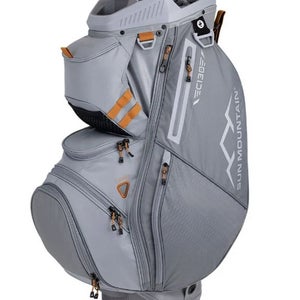 Sun Mountain C-130 Cart Bag (9", 14-way top, Nickel/Rust, NO LOGO) 2025 NEW