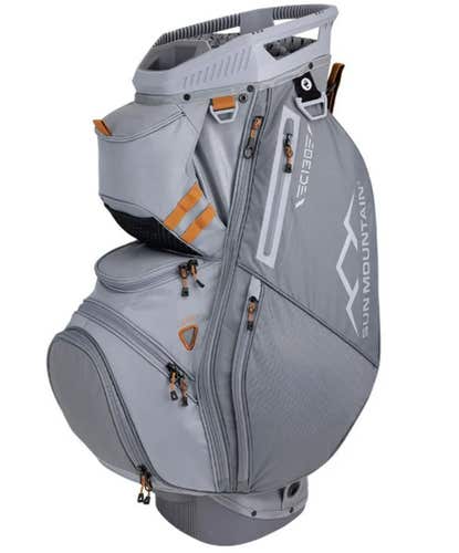 Sun Mountain C-130 Cart Bag (9", 14-way top, Nickel/Rust, NO LOGO) 2025 NEW