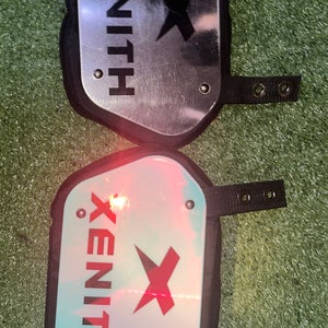 Small Adult Xenith Velocity 2 Shoulder Pads (Used) + Xenith chrome/black backplate
