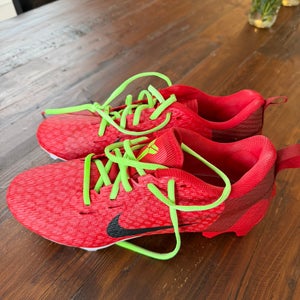 Nike Reverse Grinch Cleats, Custom Painted, Size 8 US, Brand new