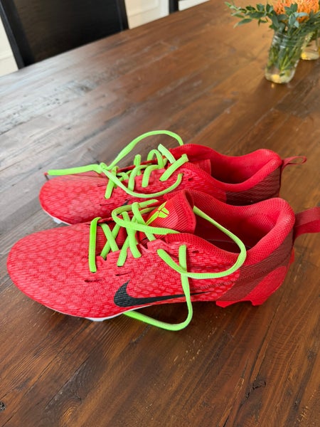 Nike Reverse Grinch Cleats, Custom Painted, Size 8 US, Brand new