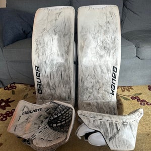 Large Bauer Supreme Shadow Goalie Leg Pads (Used)