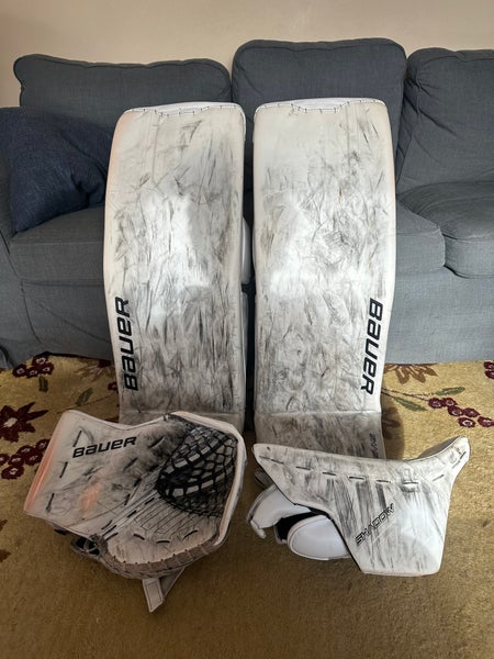 Large Bauer Supreme Shadow Goalie Leg Pads (Used)